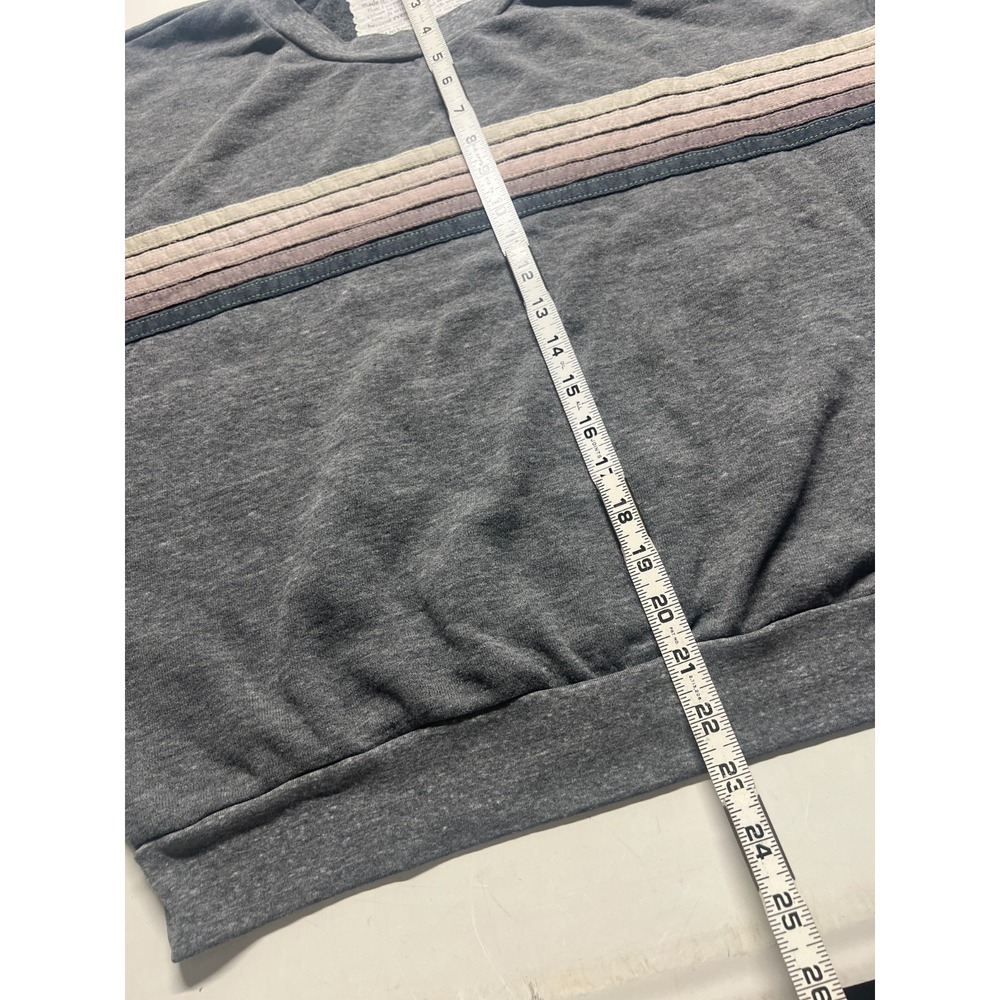 Aviator Nation Oversized Sweatshirt Gray Boxy Fit Gym Running Women Sz Small USA - Picture 7 of 9